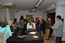 Momenti durante l'evento per al presentazione dell'opera 2014 di Davide Benati