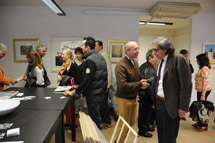Presentazione in galleria dell'opera di Lucio Del Pezzo per I 100 Amici del laboratorio